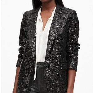 Banana Republic Sequin Tuxedo Jacket